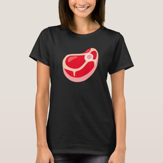 Snijden van vleesmoestkostuum t-shirt (Voorkant)