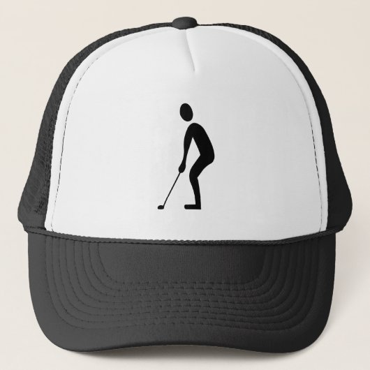 Snijden - zwart trucker pet (Voorkant)