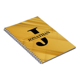 Snijdende initiële letter Naam Typografie Ontwerp Notitieboek