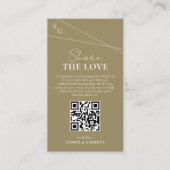 Snijdende Lijnen Deel De Liefde QR Code Kaart (Voorkant)