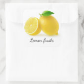 Snijder citroenen vierkante sticker (Tas)