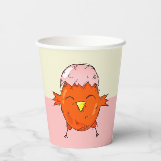 Snijder met Eggshell-trekpartij Papieren Bekers (Achterkant)