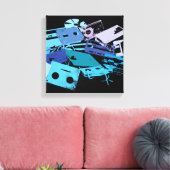 Snijdoek mengen canvas afdruk (Insitu (Woonkamer))