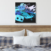 Snijdoek mengen canvas afdruk (Insitu (Slaapkamer))