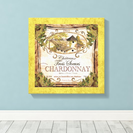  snijdoek met waslabel canvas afdruk (Insitu (Houten vloer))