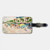 Snijdoperschildering van Fort Myer  Bagagelabel (Achterkant horizontaal)