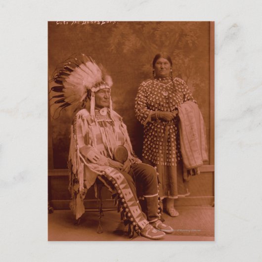 Snijdt de oorlogen en de vrouw van het Beer Briefkaart (Voorkant)