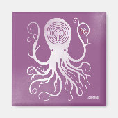 Snijdt roze magneet enge octopus (Voorkant)