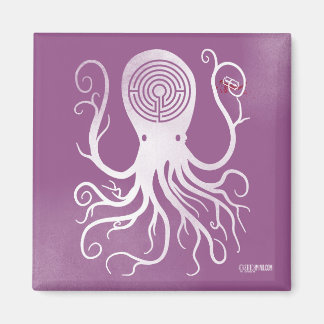 Snijdt roze magneet enge octopus