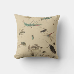  snijdt Waterverf kunst   Monogram toevoegen Kussen