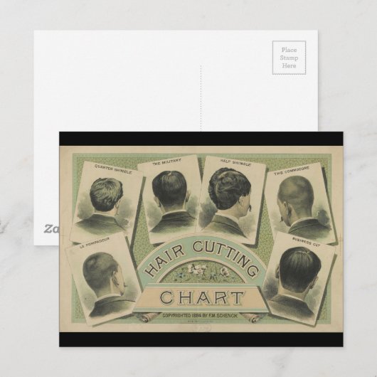 snijgrafiek (1884) briefkaart (Voorkant / Achterkant)