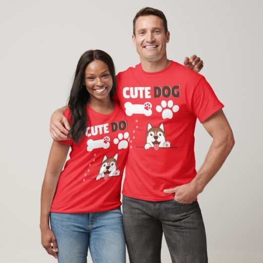 Snijhond retro t-shirt (Unisex)