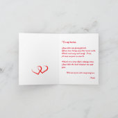 Snijhond waterverf Valentijnsdag Feestdagen Kaart (Binnen)