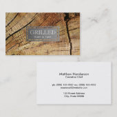 Snijhout Visitekaartje (Voorkant / Achterkant)