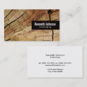 Snijhout Visitekaartje (Voorkant / Achterkant)