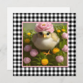 Snijkippen en katrollen Pasen Kaart (Voorkant / Achterkant)