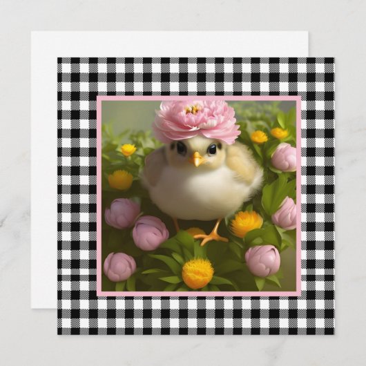 Snijkippen en katrollen Pasen Kaart (Voorkant / Achterkant)