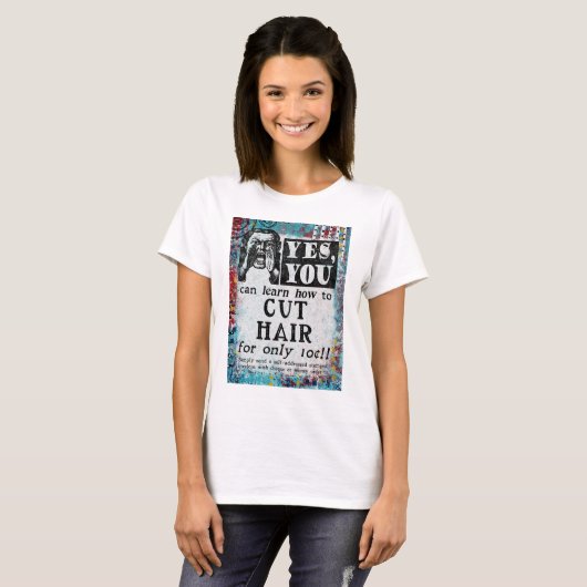 Snijkop - Funny Vintage Ad T-shirt (Voorkant volledig)