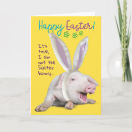 Snijkop met foto van Bunny Ears Kaart