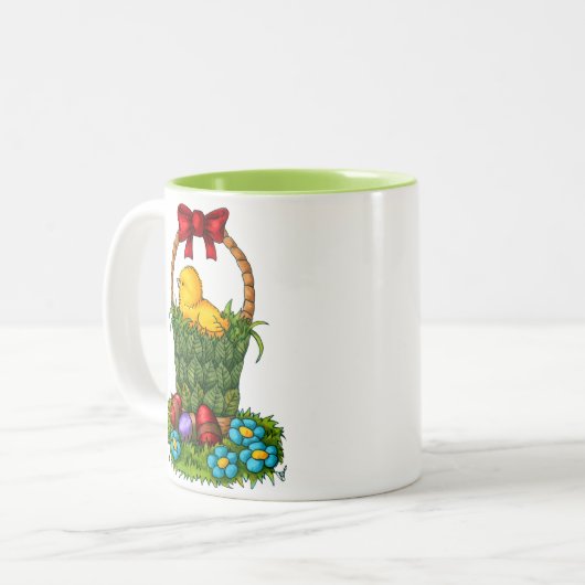 Snijkop Tweekleurige Koffiemok (Voorkant links)