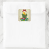 Snijkop Vierkante Sticker (Tas)