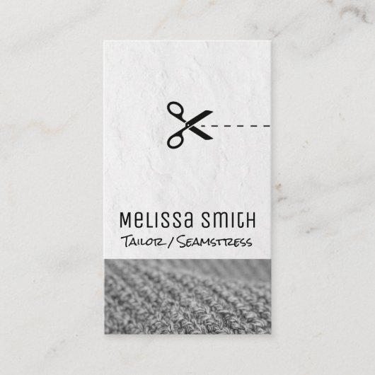 Snijlijnschaar | naaister | Op maat Visitekaartje (Voorkant)