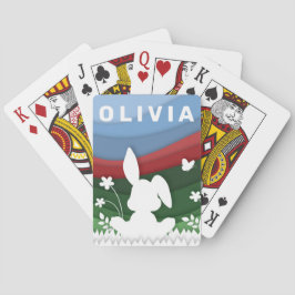 Snijlveer paaspapier cartoon pokerkaarten