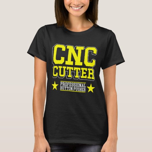 Snijmachine operator frezen snijders cnc machine t-shirt (Voorkant)