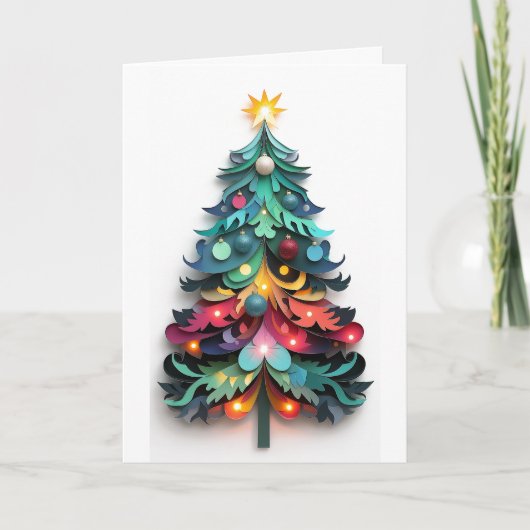 Snijpapier kerstboom (Voorkant)
