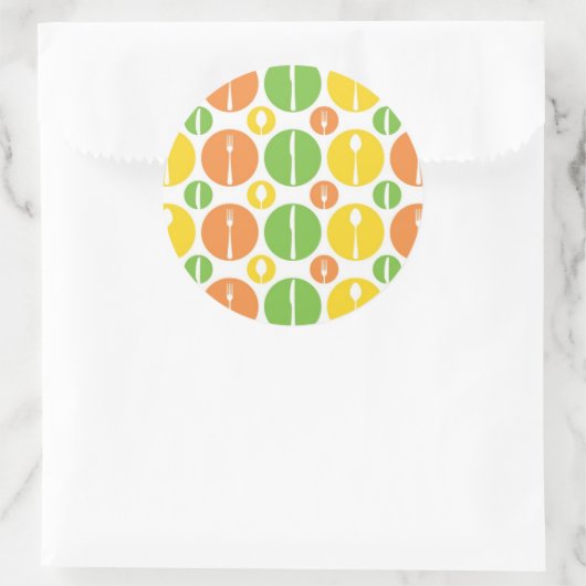  snijpatroon ronde sticker (Tas)