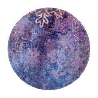 snijplaat van sneeuwvlokken snijplank