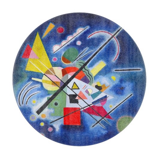 SNIJPLANK - 12" - "Blauw Schilderen" - Kandinsky (Voorkant)