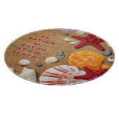 SNIJPLANK 12"-Liever Eten op het strand -Bruin (Hoek)