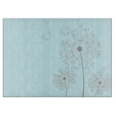 snijplank Aqua Dandelion bloemen (Voorkant)