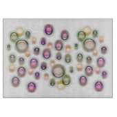 Snijplank - Bubbels in pasteltinten (Voorkant)