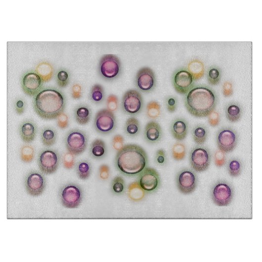 Snijplank - Bubbels in pasteltinten (Voorkant)