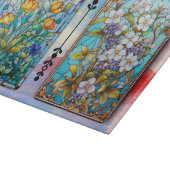 SNIJPLANK - Gebrandschilderde Bloemendesign (Hoek)