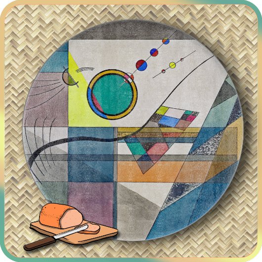SNIJPLANK - "Groen" - Een abstract van Kandinsky