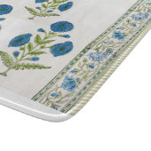 Snijplank Hand Block Gedrukte bloemen (Hoek)