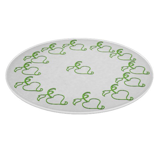 Snijplank - Ivy Leaf Outlines (Hoek)