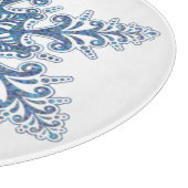 snijplank met blauwe sneeuwvlok (Hoek)