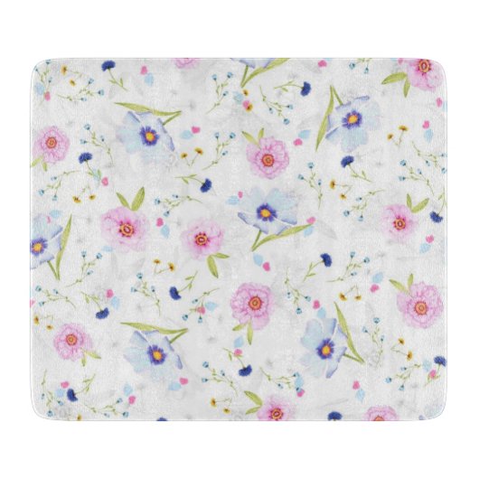 snijplank met bloemenpatroon (Voorkant)