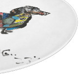 Snijplank met Dachshund (Hoek)