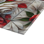 Snijplank met Engels Rozen Design (Hoek)