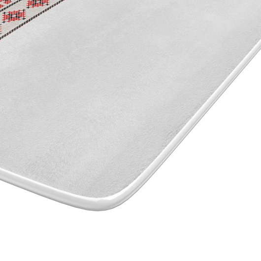 Snijplank met Oekraïens ornament. (Hoek)