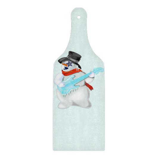Snijplank met Rotsgitarist Sneeuwman (Voorkant)
