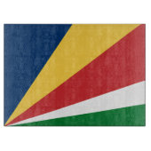 Snijplank met Seychellen Kleuren Ontwerp (Voorkant)