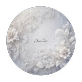 snijplank met witte bloemenbloem (Voorkant)