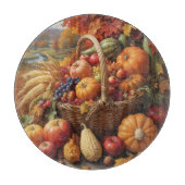 SNIJPLANK - Overvolle mand met fruit en groenten (Voorkant)