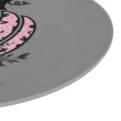 Snijplank, roze en zwarte Leopard pompoen Snijplank (Hoek)